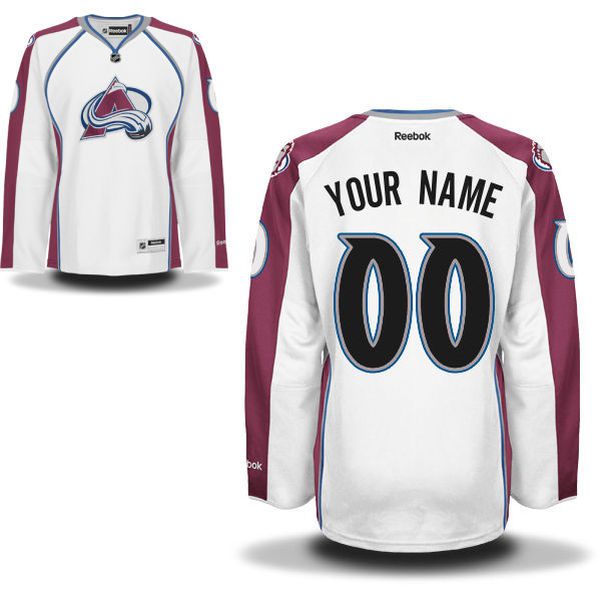 Reebok Colorado Avalanche Womens Premier Away Custom NHL Jersey - White